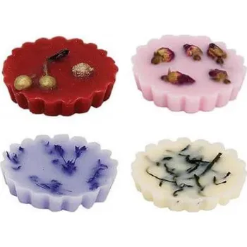 Aroma difuzér G. Wurm, Německo GW - Vonné vosky do aromalampy Levandule, Růže, Berry, Vanilka - 4x15 g