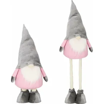 Vánoce Springos Skřítek GNOM s šedou čepicí, nastavitelný 60-86 cm