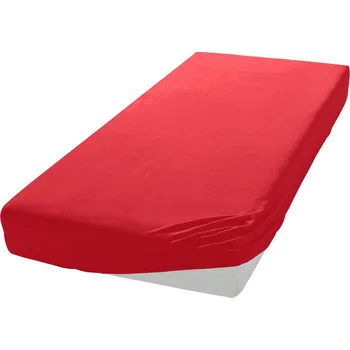 Prostěradlo Jersey prostěradlo Červené Dreamee 220x200 cm