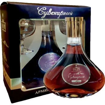 Brandy Noy 10y Souvenir 0,7l 40% (dárkové balení 2 skleničky)