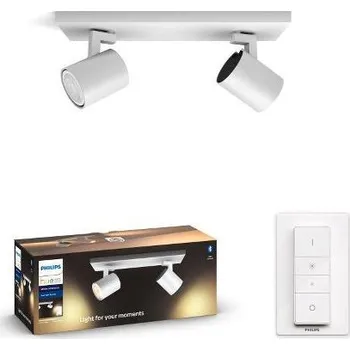 Žárovka svítidlo PHILIPS HUE Runner bodové svítidlo LED 2x5,5W GU10 2x350lm 2200-6500K bílá