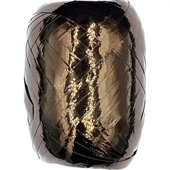 Stuha Stuha vázací METALIC čokoládově hnědá 5mm x 20m (Stuha vázací, metalická čokoládově hnědá, polypropylénová)