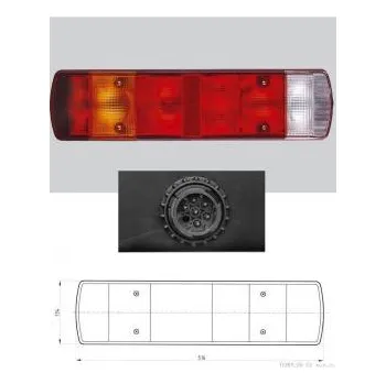 Zadní světlomet Zadní světlo VOLVO, SCANIA (konektor zboku) levé 10519