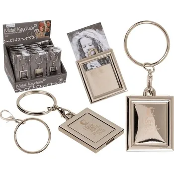 Kovová klíčenka s fotorámečkem