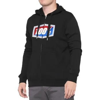 Pánská mikina mikina pánská 100% OFFICIAL Zip Hoodie Fleece Black - XL