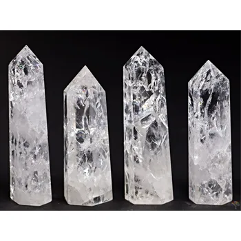 Drahý kámen Magieprirody.cz Obelisk Křišťál pukaný špice 30-40g velikost 4-8 cm #ZB69