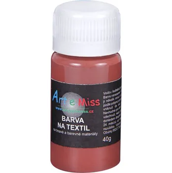 Výtvarná barva ARTEMISS Barva na tmavý textil 40g, hnědá