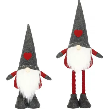 Vánoce Springos Skřítek GNOM se srdcem, nastavitelný 52-67 cm