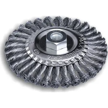 Brusný kotouč SIT Obvodový kartáč copánkový ocelový tenčí (řada UZ) M14 12500 0,5 mm 30 6 150