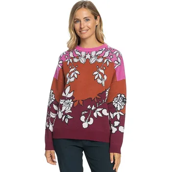 Dámský svetr svetr Roxy Roxy X Rowley - RRJ1/Burnt Henna Laurel Floral S