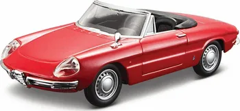 autíčko Bburago Alfa Romeo Spider (1966) 1:32 červená