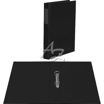 pořadač 2kroužek A4/20mm, PVC, potažený fólií, Černý