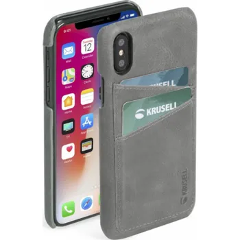 Pouzdro na mobilní telefon Krusell Sunne Cover Apple iPhone XS Max vintage grey