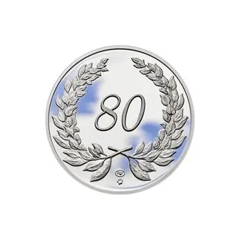 Medaile k životnímu výročí 80 let - 1 Oz stříbro Proof