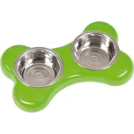 Karlie Miska nerez KOST 2x400ml/36x22x8cm/zelená