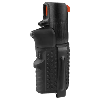 Obranný sprej Sprejová Svítilna kovovým klipem Hurricane Flash, ESP, černá