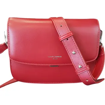 Kabelka Kabelka crossbody David Jones malá červená CM 6407 Dark RED