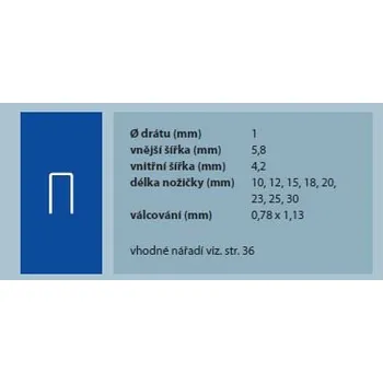 Nábytkové kování Spona 343/18mm zinek M, 4200 ks (Spona 343/18mm zinek M, 4200 ks)