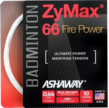 Badmintonový výplet Badmintonový výplet Ashaway ZyMax 66 Fire Power White