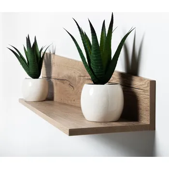 police police Drunk Šířka: 600 mm, Deska police: dub Halifax cínový (H3176), Orientace: pravá