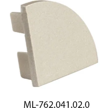 LED páska Koncovka pro RS bez otvoru, stříbrná barva, 1 ks MCLED ML-762.041.02.0