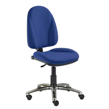 444/MEK CR židle kancelářská, látka SUE, kříž chrom SUE S 9 - látka tmavě modrá