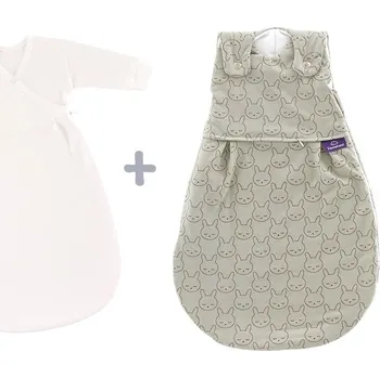 Spacák TRÄUMELAND Spací pytel Liebmich 3dílný set Kuschelhase Grün 56/62