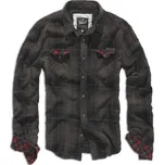 Pánská košile Checkshirt Duncan, Brandit, hnědo-černá, XL