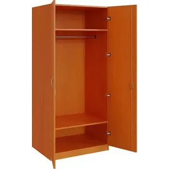 Šatní skříň Q 22-80 skříň šatní, 2-dveřová, 1800x800x600 mm, třešeň šumavská