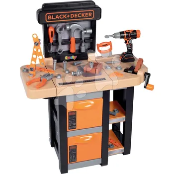 Dětská kuchyňka Smoby Open Bricolo Black&Decker Oranžová