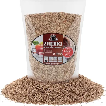 Udírna GRILLPAL Udící štěpka JABLOŇ 3-5mm, 2 litry