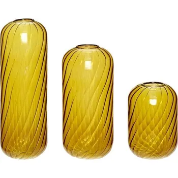 Váza Hübsch, Vázy Hübsch skleněné oranžové 3 ks - Formadore