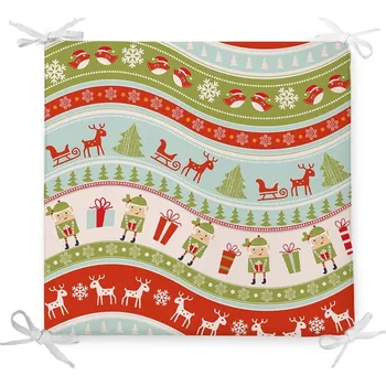 Podsedák Vánoční podsedák s příměsí bavlny Minimalist Cushion Covers Elves, 42 x 42 cm ID_1386857