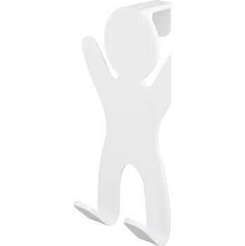 BISK Erga City, dvojitý háček na dveře na zavěšení, bílá, ERG-06653