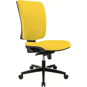 BOLZANO ASYN židle kancelářská, koženka AN 036 - koženka žlutá