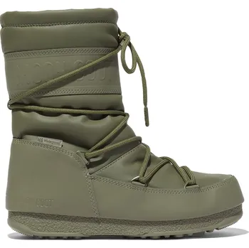 Moon Boot Mid Rubber khaki Dámská zimní obuv Moon Boot Mid Rubber khaki