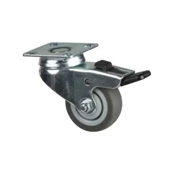 Nábytkové kování StrongCastors kolečko TPE 50mm otočné s brzdou (StrongCastors kolečko TPE 50mm otočné s brzdou)