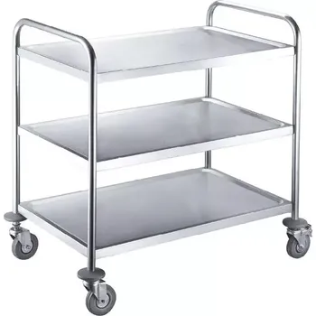 Servírovací stolek MOBILE 32 vozík 3-policový, 860x540x940 mm, nerez