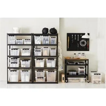 Úložný box Úložný box "Classic 50", plast, průhledný, 52 l, černé úchytky, SMARTSTORE 3542070