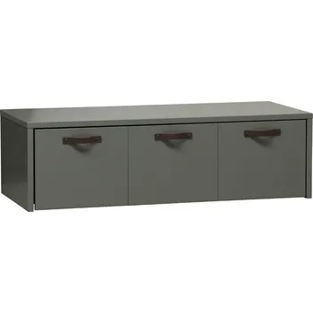 úložný prostor na hračky WOOOD Zelená dřevěná lavice Erniest s úložným prostorem