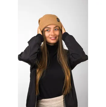 Čepice VFstyle Pletená čepice Elegant karamelová