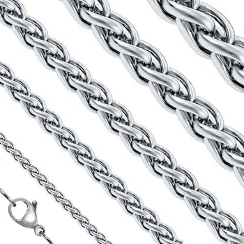 Náramek ŠPERKYLA.CZ • Ocelový náramek - Wheat Rolo 21 cm x 4 mm