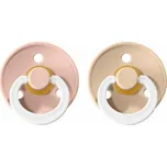Bibs dudlíky kaučuk 2 ks 18 měsíců+ Colour Blush/vanilla-noční
