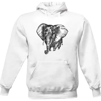 Pánská mikina Pánská mikina s kapucí s potiskem Sloní mikina pánské