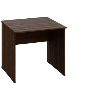 Psací stůl EPL 18 - 8 stůl kancelářský, dřevěná podnož, deska 18 mm, široký 800 mm, ořech královský