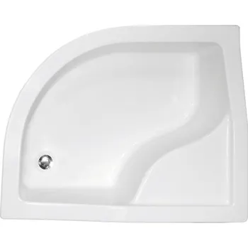 BESCO - MAXI, hluboká asymetrická sprchová vanička - Rozměr A - 120, Rozměr B - 85, Rozměr C - 24, Způsob provedení - Levé VANKMAX120L