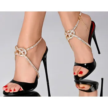 Řetízek B-TOP Dámská ozdoba na kotník se zirkony