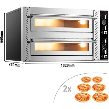 Pec na pizzu G.Gastro Pec na pizzu 6+6x 30 cm (široká)