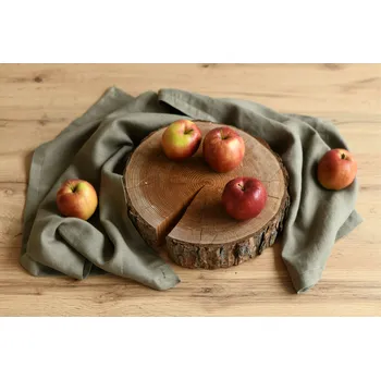 Utěrka Nelly lněná utěrka khaki 50x70cm