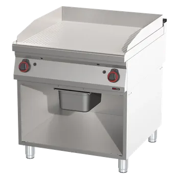 Grilovací deska rýhovaná chrom | REDFOX - FTRC 90/80 G